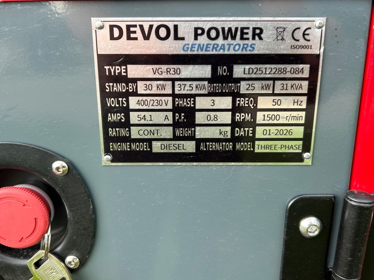 DEVOL POWER VG-R30 - Generador industriale: foto 3 DEVOL POWER VG-R30 - Generador industriale: foto 3