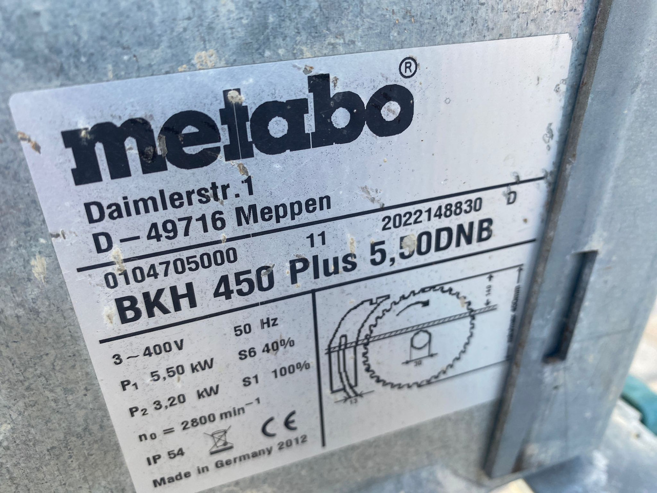 METABO BKH 450 /5,5 DNB - Maquinaria para madera: foto 3 METABO BKH 450 /5,5 DNB - Maquinaria para madera: foto 3