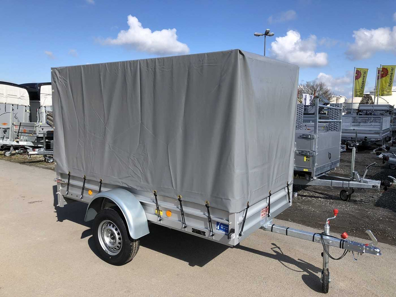 KOCH U4 mit Plane 1500 grau Kastenanhänger ungebremst - Remolque de coche: foto 3 KOCH U4 mit Plane 1500 grau Kastenanhänger ungebremst - Remolque de coche: foto 3