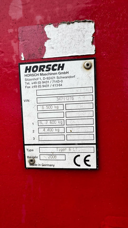 Horsch Tiger 6 LT in top Zustand - Cultivador: foto 2 Horsch Tiger 6 LT in top Zustand - Cultivador: foto 2
