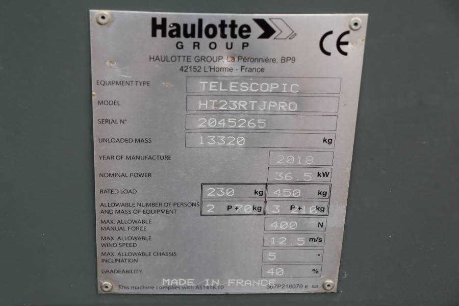 Leasing de Haulotte HT23RTJ Pro Valid inspection, *Guarantee! 22.5 m W Haulotte HT23RTJ Pro Valid inspection, *Guarantee! 22.5 m W: foto 6 Leasing de Haulotte HT23RTJ Pro Valid inspection, *Guarantee! 22.5 m W Haulotte HT23RTJ Pro Valid inspection, *Guarantee! 22.5 m W: foto 6