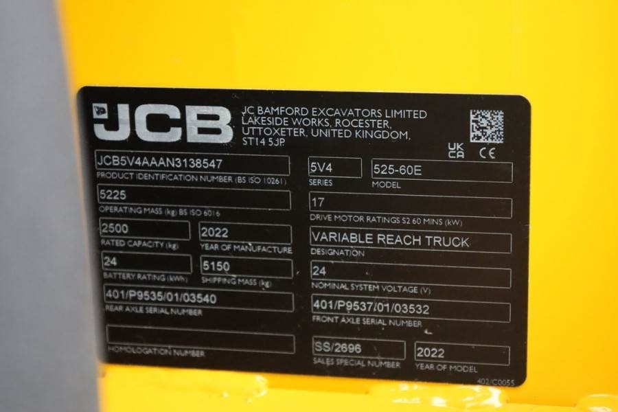 Manipulador telescópico JCB 525-60E Valid inspection, *Guarantee! Fully Electr: foto 6 Manipulador telescópico JCB 525-60E Valid inspection, *Guarantee! Fully Electr: foto 6