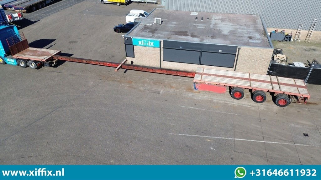 ES-GE 3-ass. Vlakke dubbel 2x uitschuifbare oplegger / 3x gestuurd - Semirremolque plataforma/ Caja abierta: foto 2 ES-GE 3-ass. Vlakke dubbel 2x uitschuifbare oplegger / 3x gestuurd - Semirremolque plataforma/ Caja abierta: foto 2