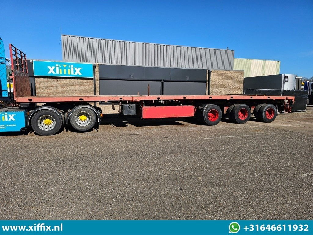 Semirremolque plataforma/ Caja abierta ES-GE 3-ass. Vlakke dubbel 2x uitschuifbare oplegger / 3x gestuurd: foto 6