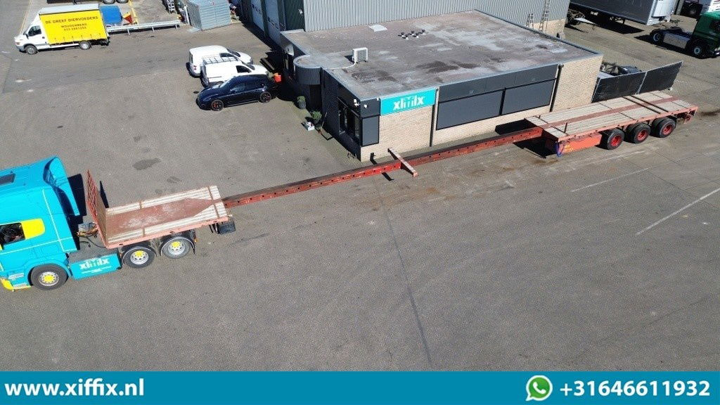 ES-GE 3-ass. Vlakke dubbel 2x uitschuifbare oplegger / 3x gestuurd - Semirremolque plataforma/ Caja abierta: foto 1 ES-GE 3-ass. Vlakke dubbel 2x uitschuifbare oplegger / 3x gestuurd - Semirremolque plataforma/ Caja abierta: foto 1