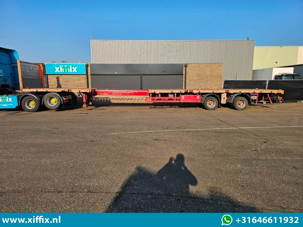 Semirremolque plataforma/ Caja abierta Fellechner 2-ass. Vlakke uitschuifbare Mega oplegger / Naloop gestuurd: foto 12