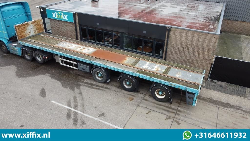 Floor 3-ass. Oplegger met kraanspoor / 2x gestuurd - Semirremolque plataforma/ Caja abierta: foto 2 Floor 3-ass. Oplegger met kraanspoor / 2x gestuurd - Semirremolque plataforma/ Caja abierta: foto 2