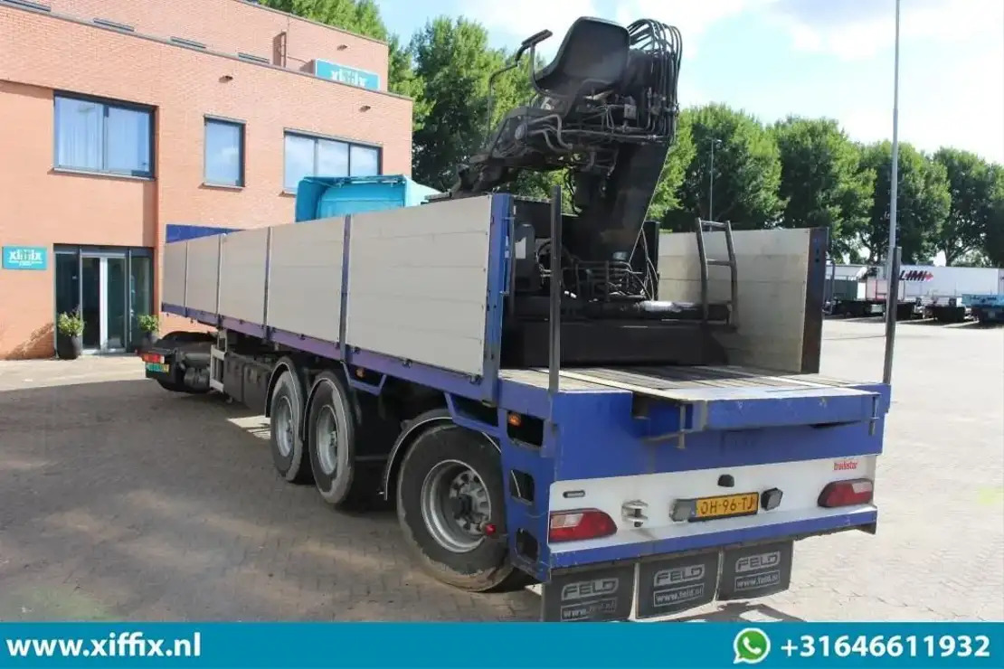 Floor 3-ass. Steenoplegger met Kennis 14 ton/mtr. Kraan / 13425 - Semirremolque plataforma/ Caja abierta: foto 3 Floor 3-ass. Steenoplegger met Kennis 14 ton/mtr. Kraan / 13425 - Semirremolque plataforma/ Caja abierta: foto 3