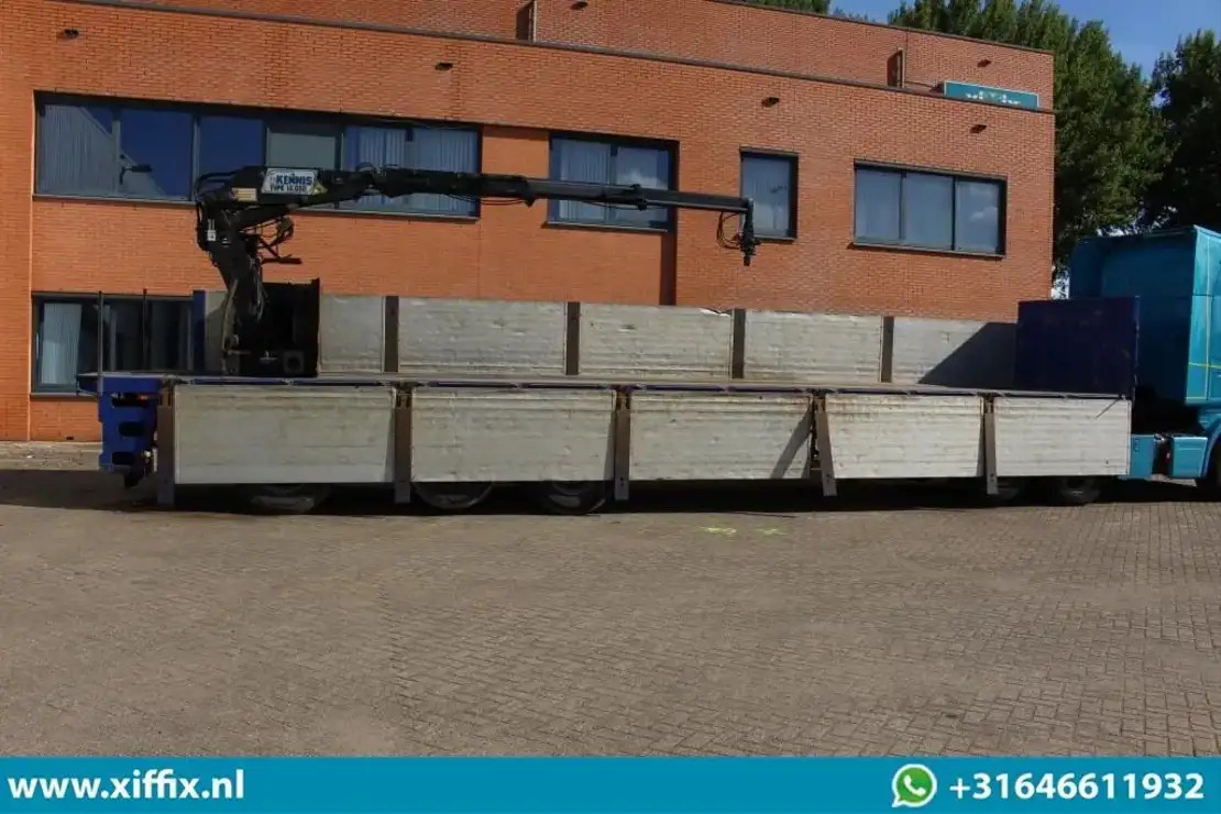 Floor 3-ass. Steenoplegger met Kennis 14 ton/mtr. Kraan / 13425 - Semirremolque plataforma/ Caja abierta: foto 5 Floor 3-ass. Steenoplegger met Kennis 14 ton/mtr. Kraan / 13425 - Semirremolque plataforma/ Caja abierta: foto 5