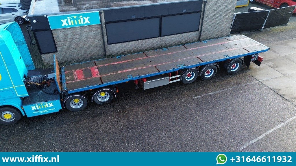 Groenewegen 3-ass. Vlakke oplegger / 1x gestuurd - Semirremolque plataforma/ Caja abierta: foto 1 Groenewegen 3-ass. Vlakke oplegger / 1x gestuurd - Semirremolque plataforma/ Caja abierta: foto 1