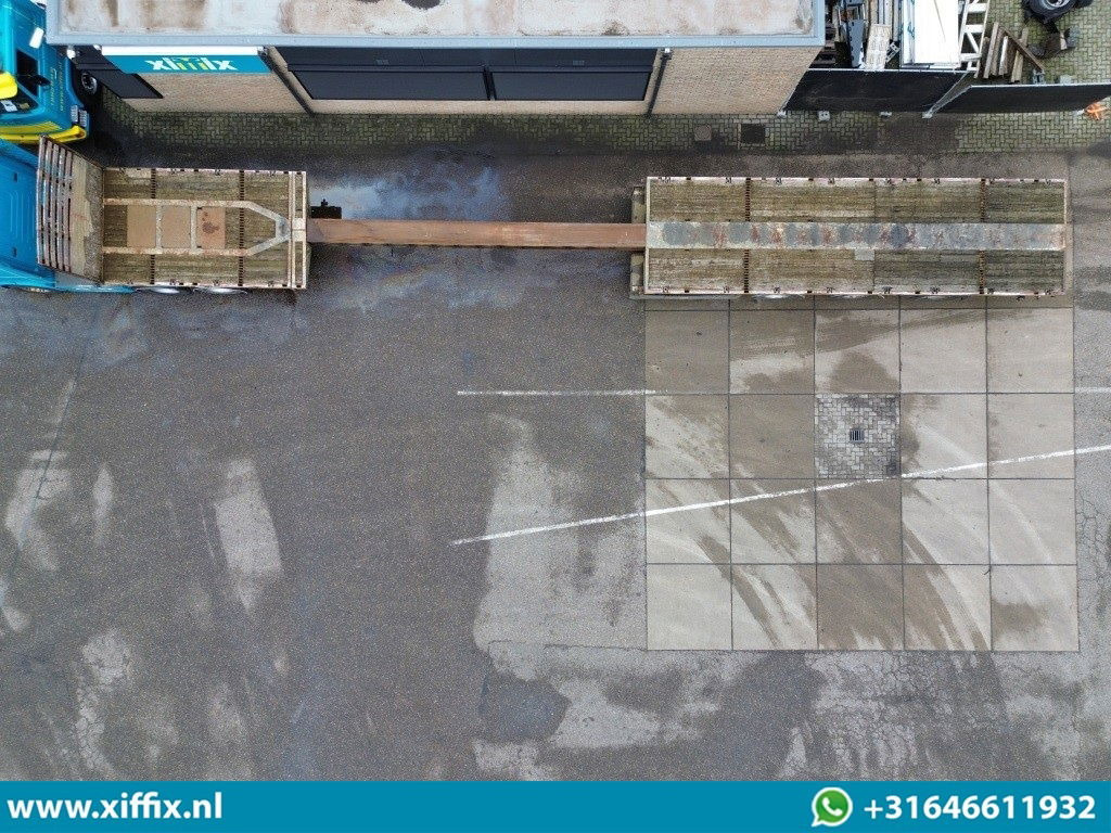 Meusburger 3-ass. Vlakke uitschuifbare oplegger / 3x gestuurd - Semirremolque plataforma/ Caja abierta: foto 3 Meusburger 3-ass. Vlakke uitschuifbare oplegger / 3x gestuurd - Semirremolque plataforma/ Caja abierta: foto 3