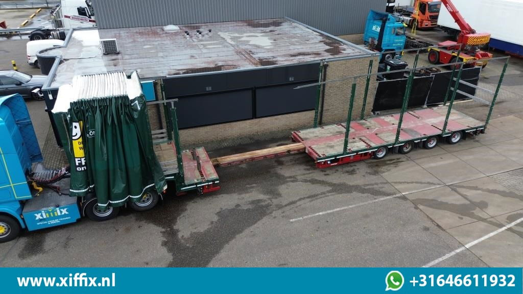 Meusburger 4-ass. Uitschuifbare semi dieplader met huifopbouw / 2x Naloop gestuu - Semirremolque góndola rebajadas: foto 1 Meusburger 4-ass. Uitschuifbare semi dieplader met huifopbouw / 2x Naloop gestuu - Semirremolque góndola rebajadas: foto 1