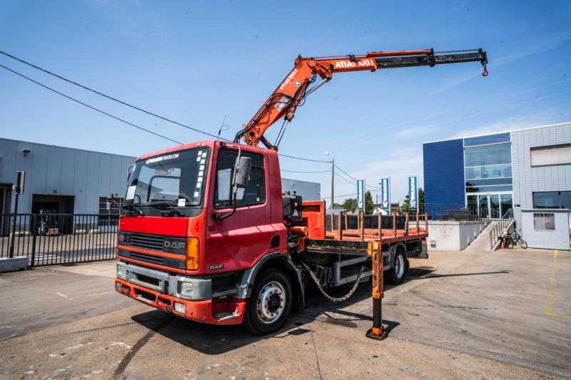 DAF 65.180 - ATLAS 100.1 - Camión caja abierta, Camión grúa: foto 1 DAF 65.180 - ATLAS 100.1 - Camión caja abierta, Camión grúa: foto 1