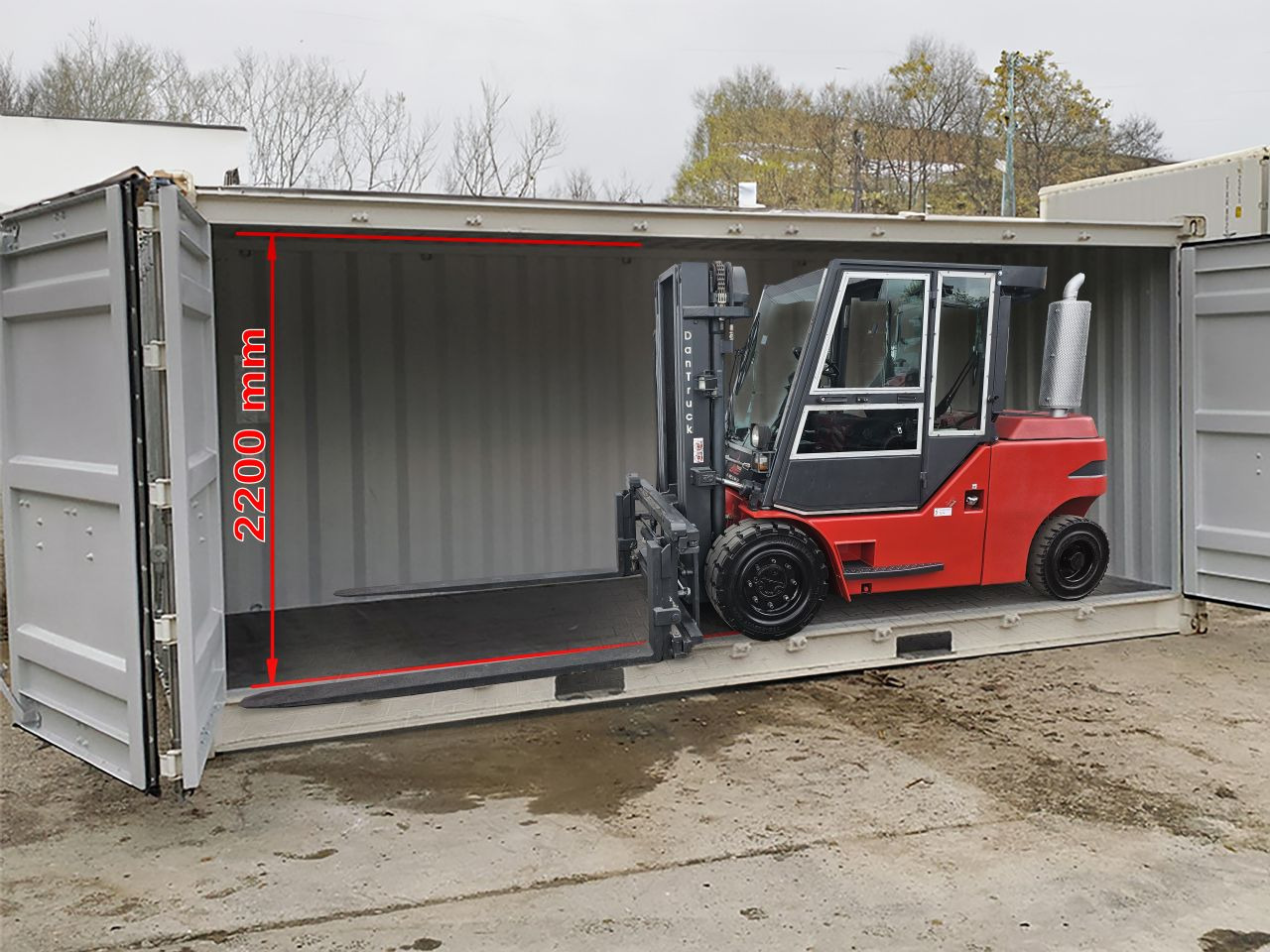 Dan Truck 8450DG Container-Indoor-Stapler -TRIPLEX - Carretilla elevadora diésel: foto 1 Dan Truck 8450DG Container-Indoor-Stapler -TRIPLEX - Carretilla elevadora diésel: foto 1