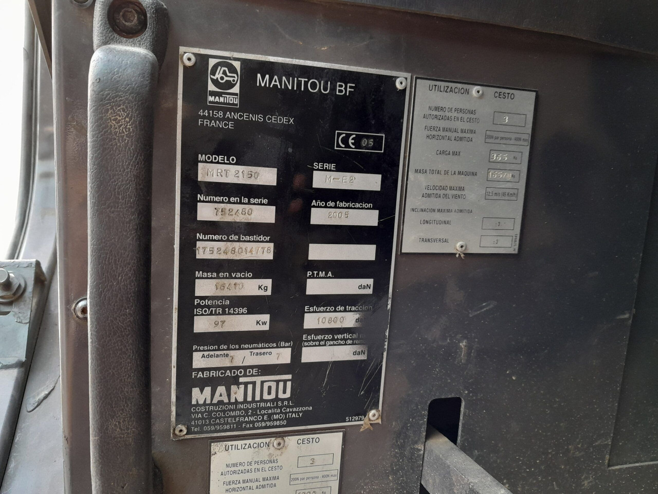 Manipulador telescópico MANITOU MRT2150: foto 11