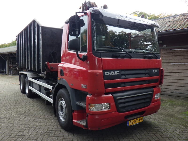 DAF CF 85 410 Euro 5 / Manual / Blad-Lucht / Boogie - Liftas / HTS Kabel / 9 T vooras / Palfinger G 100 L Crane - Camión con equipo de cable: foto 2 DAF CF 85 410 Euro 5 / Manual / Blad-Lucht / Boogie - Liftas / HTS Kabel / 9 T vooras / Palfinger G 100 L Crane - Camión con equipo de cable: foto 2