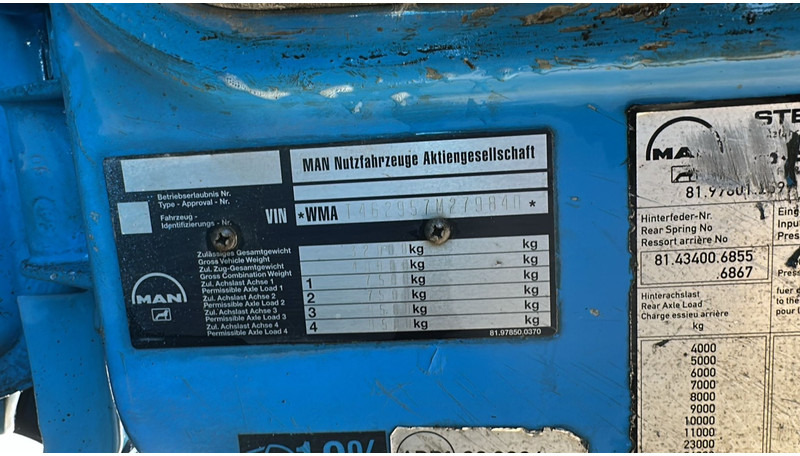 Camión volquete MAN 35.364 (STEEL SUSP. / 6 CYLINDER / BIG AXLE / EURO 2 / MEILLER TIPPER): foto 17