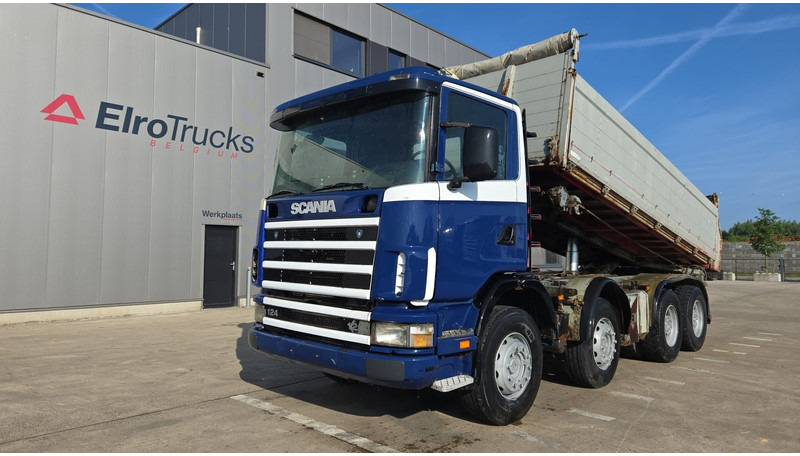Scania 124-420 (BIG AXLE / GRAND PONT / LAMES / STEEL SUSP. / MANUAL GEARBOX / BOITE MANUELLE) - Camión volquete: foto 1 Scania 124-420 (BIG AXLE / GRAND PONT / LAMES / STEEL SUSP. / MANUAL GEARBOX / BOITE MANUELLE) - Camión volquete: foto 1