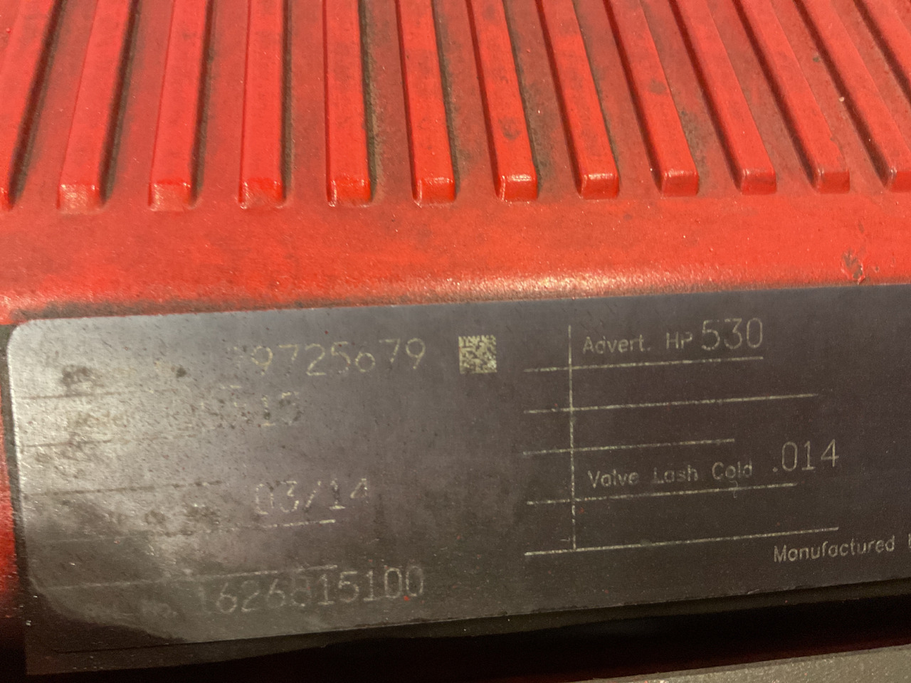 Cummins QSX15, low running hours. CPL 8761(2) - Motor: foto 3 Cummins QSX15, low running hours. CPL 8761(2) - Motor: foto 3