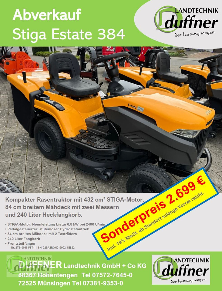 Stiga Stiga Estate 384 Hydr - Cortacésped: foto 2 Stiga Stiga Estate 384 Hydr - Cortacésped: foto 2