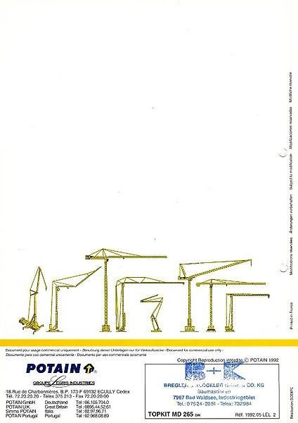 Grúa torre Potain MD 265: foto 6 Grúa torre Potain MD 265: foto 6