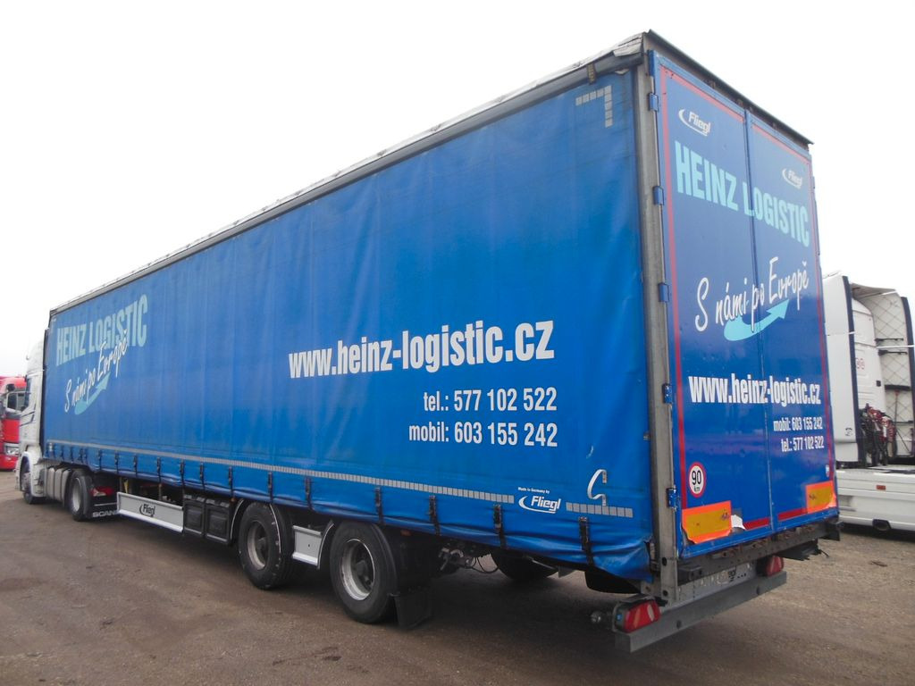 Fliegl SZS 320, LOWDECK, 2 ACHSE!!!, NUTZLAST 25.500 KG - Semirremolque lona: foto 1 Fliegl SZS 320, LOWDECK, 2 ACHSE!!!, NUTZLAST 25.500 KG - Semirremolque lona: foto 1