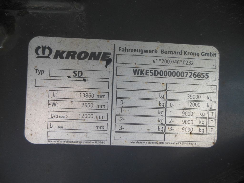 Semirremolque lona Krone SD MEGA LINER, LOWDECK: foto 18