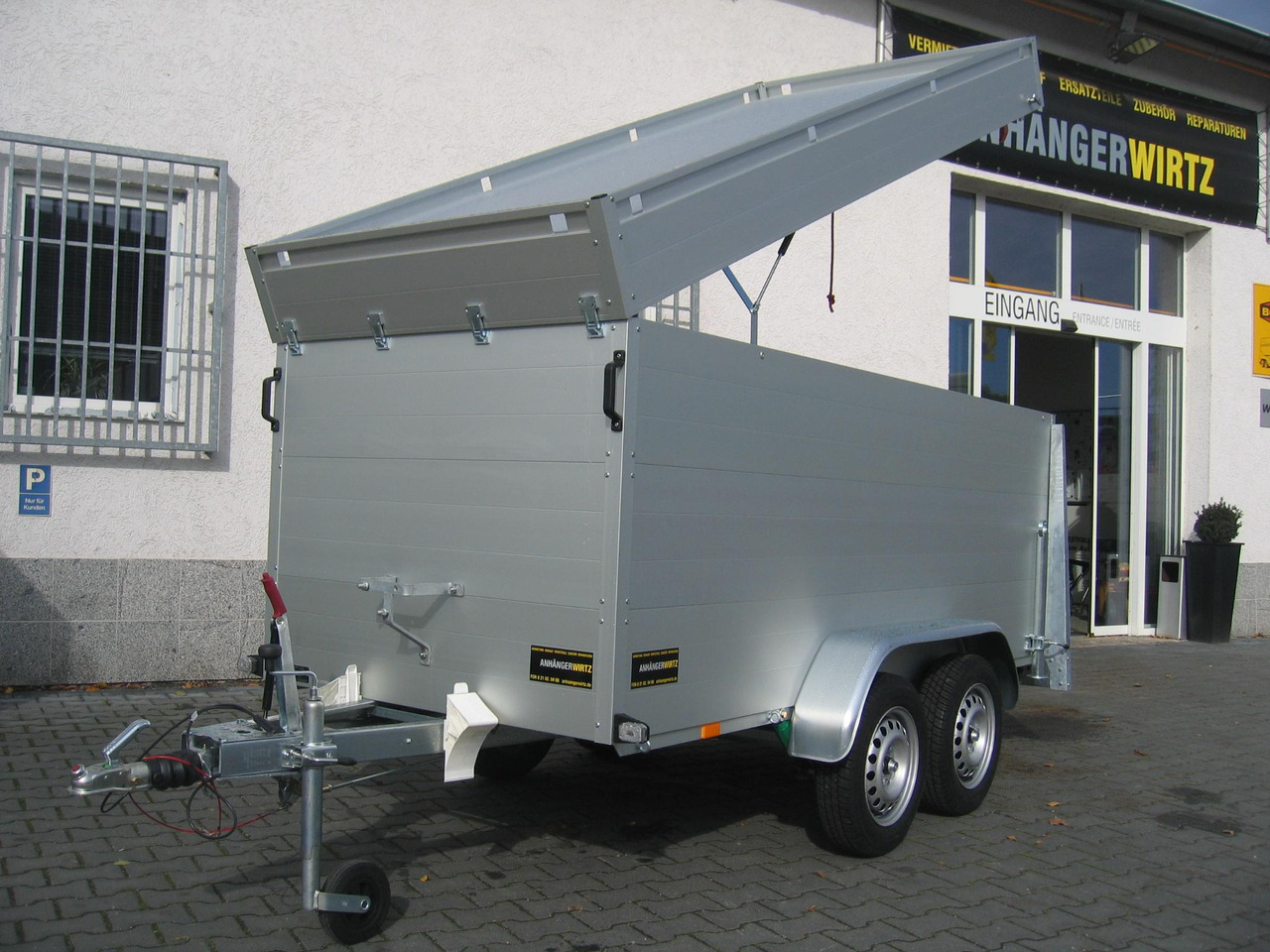 ALUBOXX Deckelanhänger GTT 1500 VT2 301x126x118cm Heckrampe (M) 1500kg order Aktion - Remolque caja cerrada: foto 1 ALUBOXX Deckelanhänger GTT 1500 VT2 301x126x118cm Heckrampe (M) 1500kg order Aktion - Remolque caja cerrada: foto 1