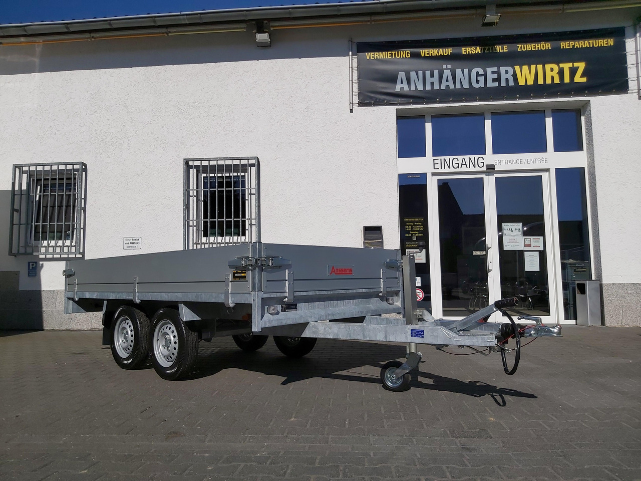 Anssems Hochlader PSX - S 2000 305x153x30cm (M) 2000kg - Remolque plataforma/ Caja abierta: foto 4 Anssems Hochlader PSX - S 2000 305x153x30cm (M) 2000kg - Remolque plataforma/ Caja abierta: foto 4