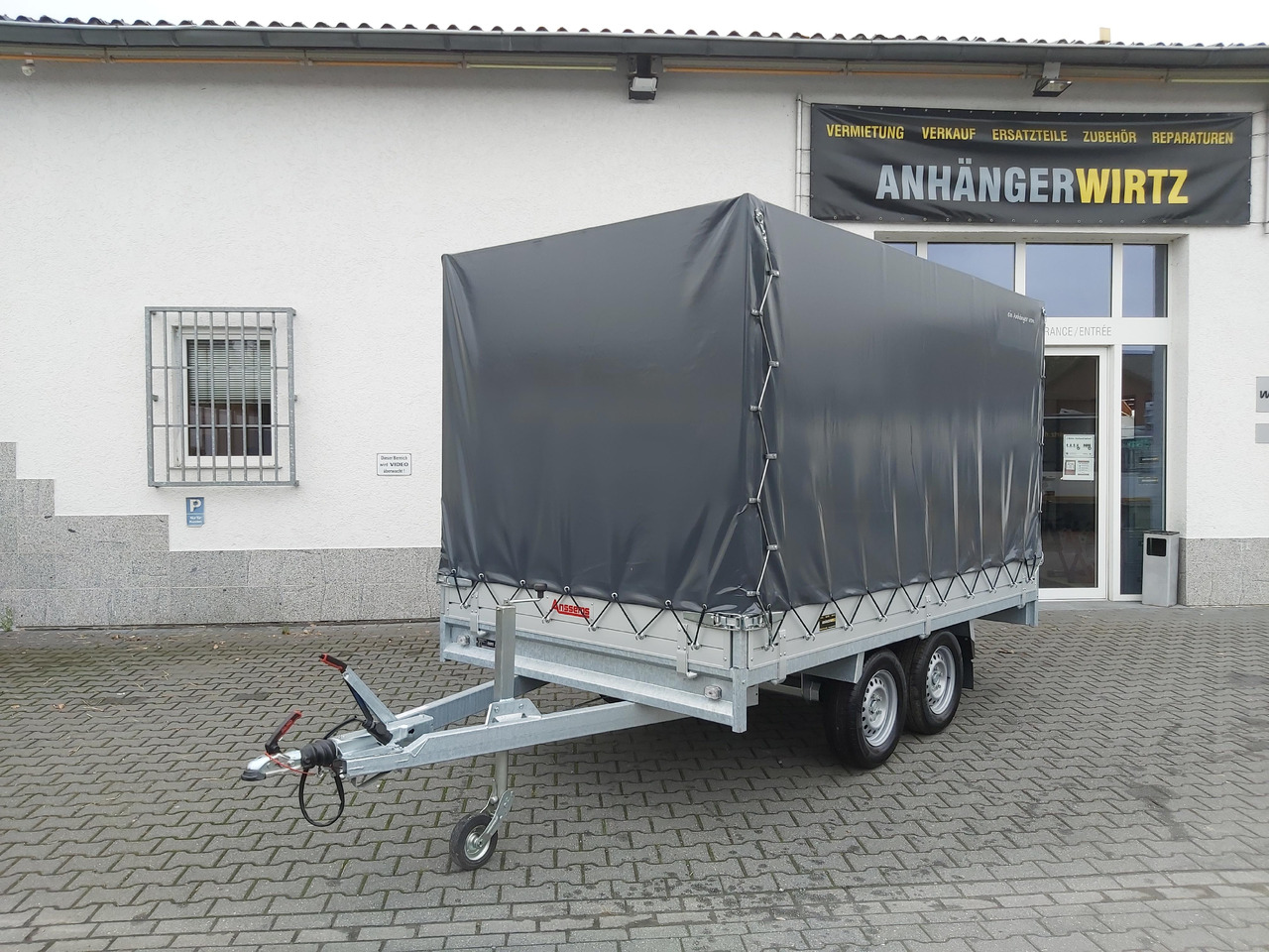 Anssems Hochlader PSX - S 2500 325x178x30cm 180cm Hochplane grau (L) 2500kg Aktion - Remolque con toldo: foto 1 Anssems Hochlader PSX - S 2500 325x178x30cm 180cm Hochplane grau (L) 2500kg Aktion - Remolque con toldo: foto 1