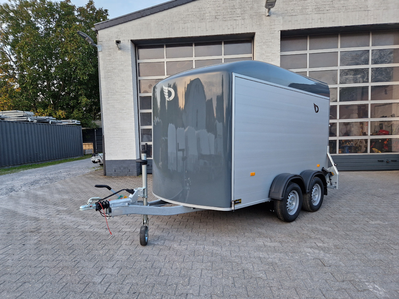 Remolque caja cerrada Cargo Roadster 500 312x167x199cm Alu Poly irongrey Seitentür (M) 100km/H 2000kg: foto 11
