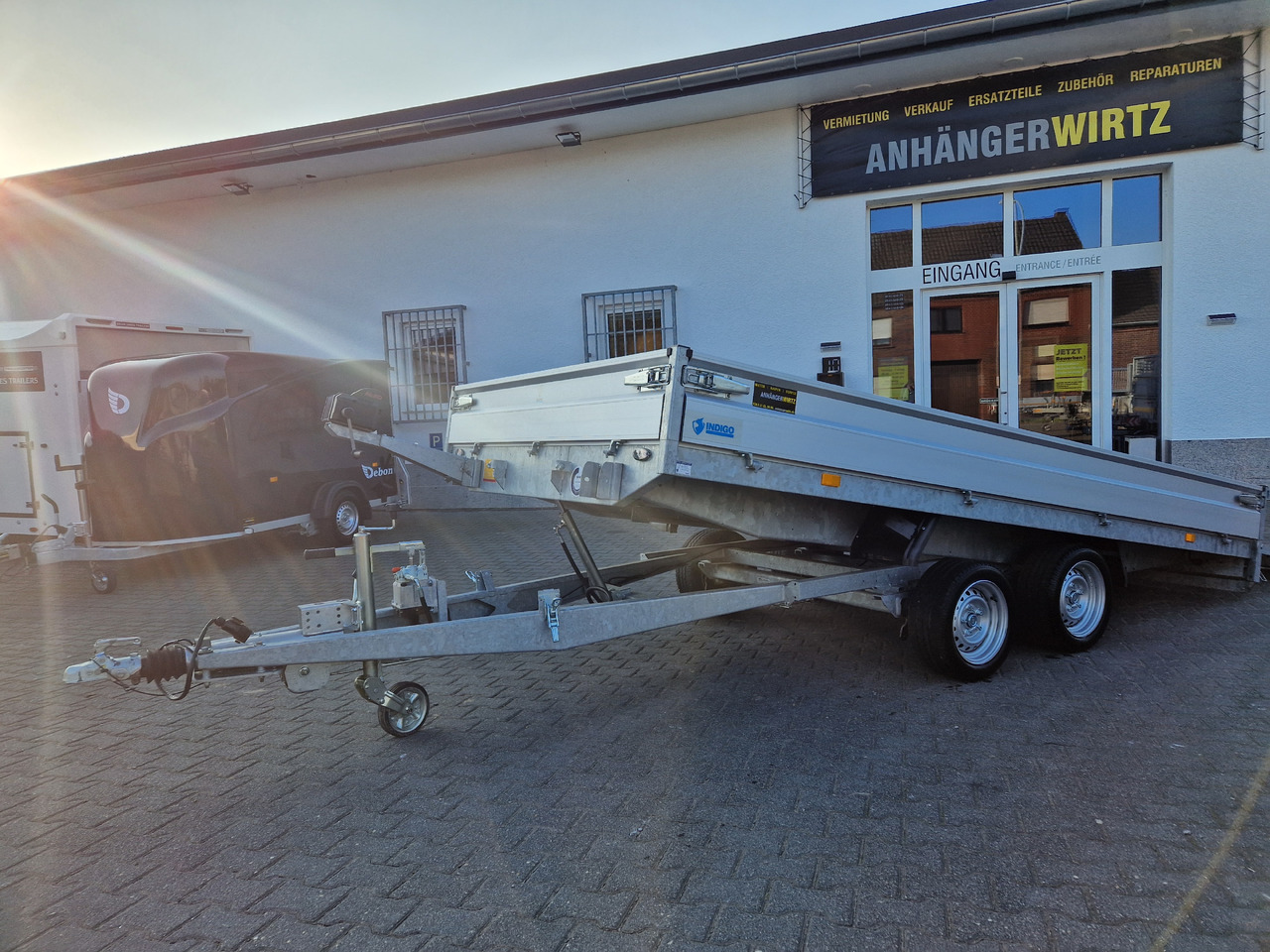 Hapert Indigo HT-2 405x201x30cm ankippbar Heckklappe Seilwinde 3500kg - Remolque porta maquinaria: foto 4 Hapert Indigo HT-2 405x201x30cm ankippbar Heckklappe Seilwinde 3500kg - Remolque porta maquinaria: foto 4