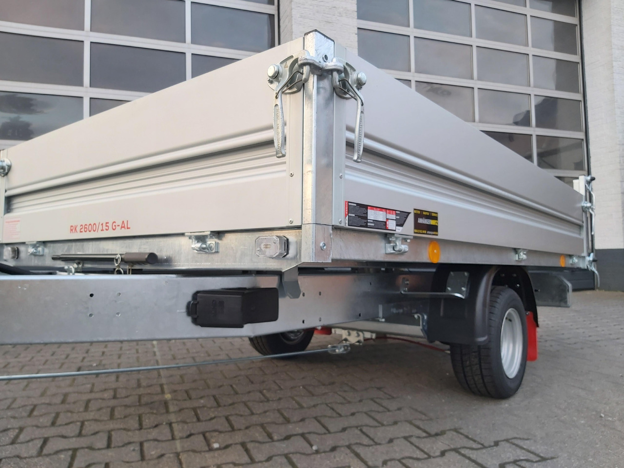 Pongratz Kipper RK 2600/15 G-AL 260x151x36cm Stahlboden Pendelklappe 10" 1500kg Aktion - Remolque volquete: foto 4 Pongratz Kipper RK 2600/15 G-AL 260x151x36cm Stahlboden Pendelklappe 10" 1500kg Aktion - Remolque volquete: foto 4