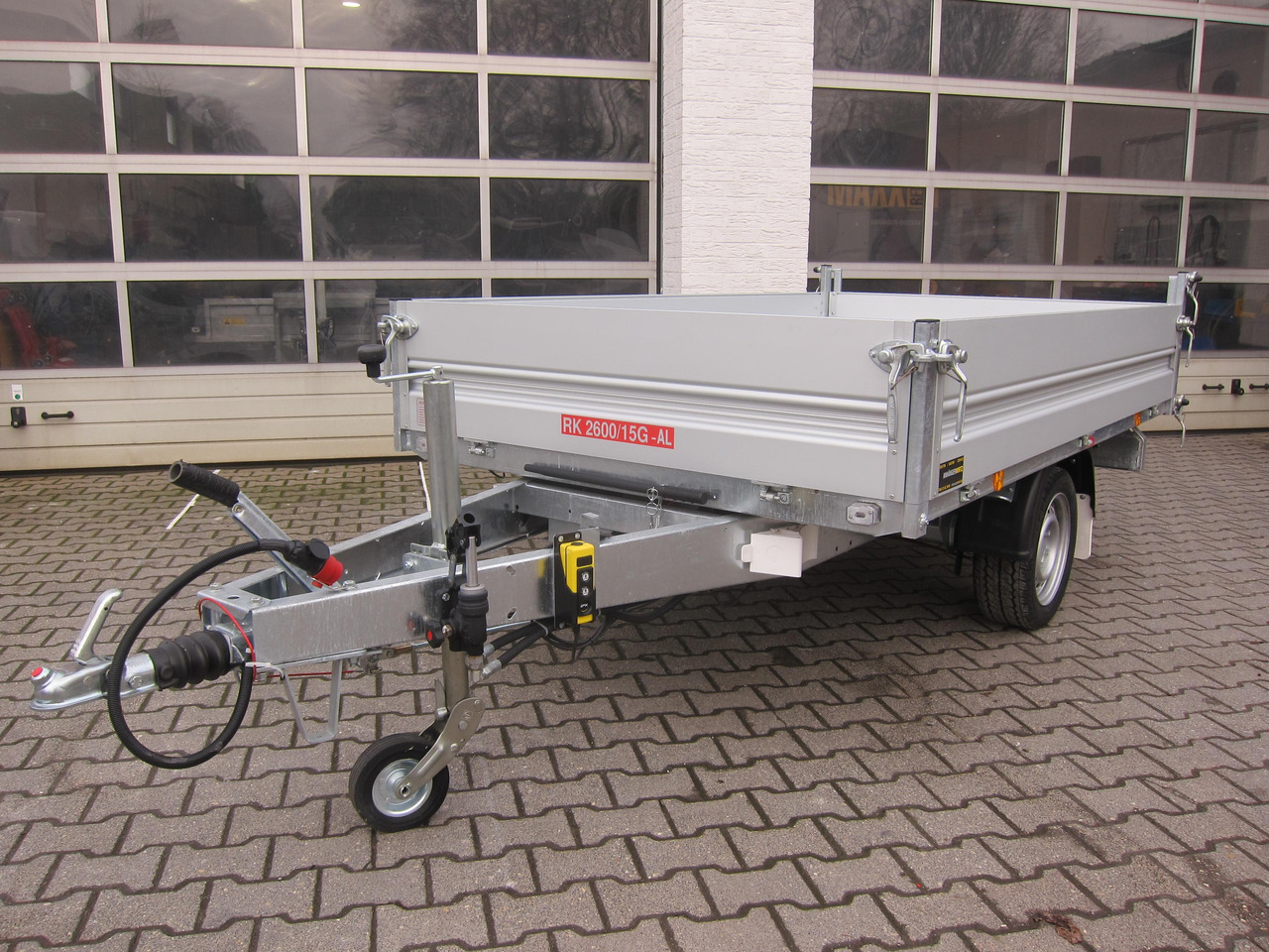Pongratz Kipper RK 2600/15 G-AL Elektrisch + Notpumpe 260x151x36cm Stahlboden Pendel 13" 1800kg - Remolque volquete: foto 2 Pongratz Kipper RK 2600/15 G-AL Elektrisch + Notpumpe 260x151x36cm Stahlboden Pendel 13" 1800kg - Remolque volquete: foto 2