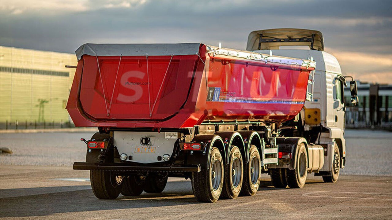 STU 3 AXLE TIPPER TRAILER / 3 ESSİEUX REMORQUE BENNE - Semirremolque volquete: foto 1 STU 3 AXLE TIPPER TRAILER / 3 ESSİEUX REMORQUE BENNE - Semirremolque volquete: foto 1