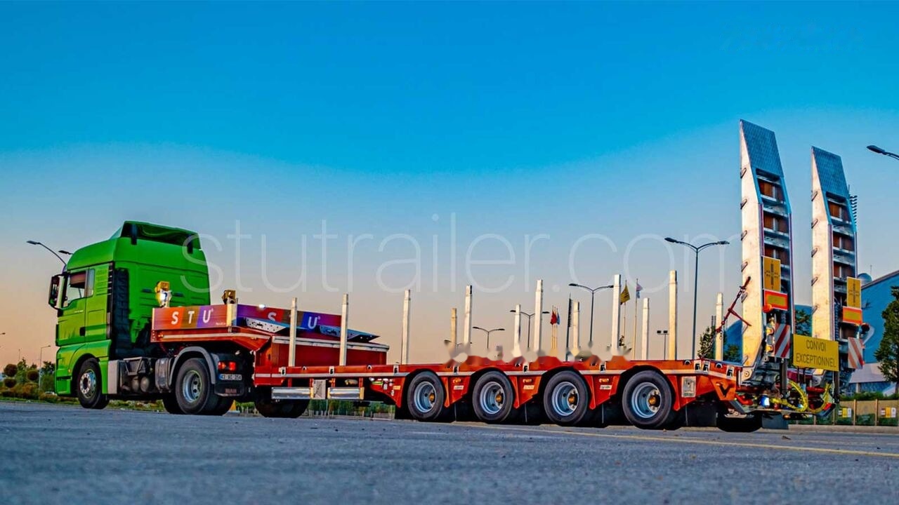 Leasing de STU 4 Axle Extendable Lowbed Trailer STU 4 Axle Extendable Lowbed Trailer: foto 6