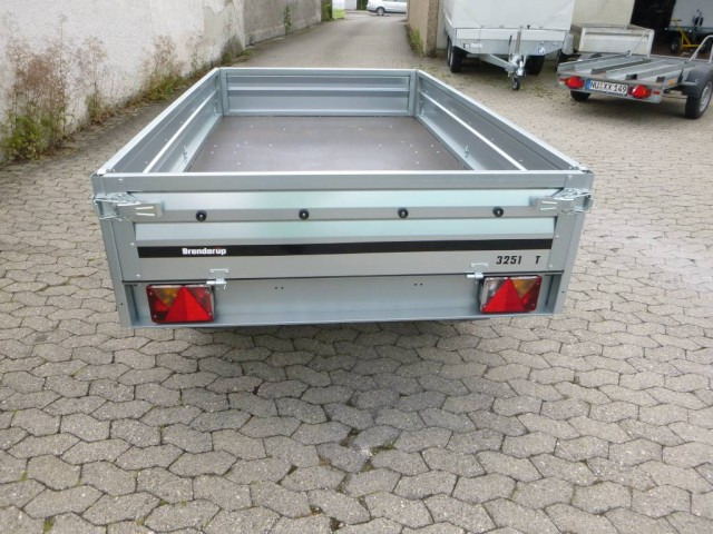 Brenderup 3251ST UB750, Stahl Hochlader, 2500x1420x350mm, 100 km/h - Remolque de coche: foto 3 Brenderup 3251ST UB750, Stahl Hochlader, 2500x1420x350mm, 100 km/h - Remolque de coche: foto 3