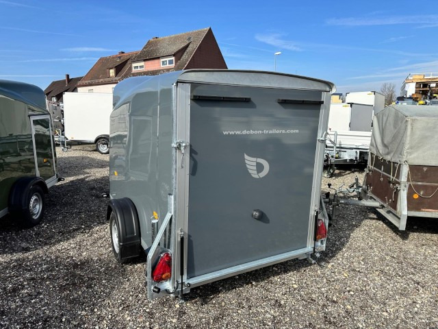 Remolque caja cerrada nuevo Cheval Liberte Debon Fourgon Cargo 2 Poly +​ Türe Eisengrau 1300 kg, 100 km/h, 300x155x168cm: foto 8