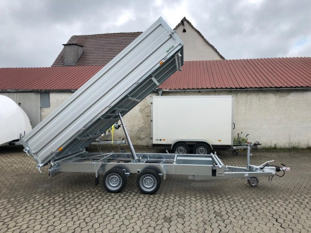 Humbaur 3-Seitenkipper HTK 3500.41 Alu mit BW-Aufsatz, 4100 x 2100 x 350 mm, 3,5 to. - Remolque volquete: foto 4 Humbaur 3-Seitenkipper HTK 3500.41 Alu mit BW-Aufsatz, 4100 x 2100 x 350 mm, 3,5 to. - Remolque volquete: foto 4