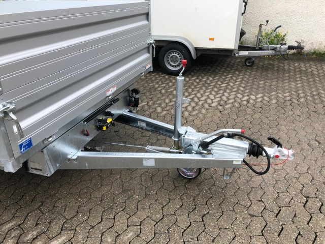 Humbaur 3-Seitenkipper HTK 3500.41 Alu mit BW-Aufsatz, 4100 x 2100 x 350 mm, 3,5 to. - Remolque volquete: foto 2 Humbaur 3-Seitenkipper HTK 3500.41 Alu mit BW-Aufsatz, 4100 x 2100 x 350 mm, 3,5 to. - Remolque volquete: foto 2