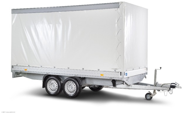 Humbaur HT 254118 Hochlader mit Plane 4100x1850x350mm - Remolque de coche: foto 1 Humbaur HT 254118 Hochlader mit Plane 4100x1850x350mm - Remolque de coche: foto 1