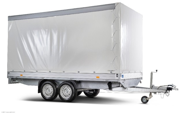 Humbaur HT 254118 Hochlader mit Plane 4100x1850x350mm - Remolque de coche: foto 2 Humbaur HT 254118 Hochlader mit Plane 4100x1850x350mm - Remolque de coche: foto 2