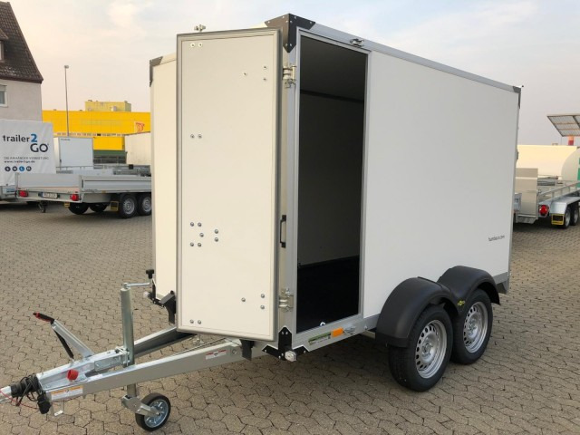 Humbaur Koffer HK 253015-18P, 2,5 to. 3040x1510x1800mm, Rampe, Seitentüre - Remolque caja cerrada: foto 1 Humbaur Koffer HK 253015-18P, 2,5 to. 3040x1510x1800mm, Rampe, Seitentüre - Remolque caja cerrada: foto 1