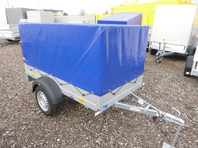 Humbaur Startrailer H 752010 mit Hochplane 750 kg 2050x1095x300mm - Remolque de coche: foto 1 Humbaur Startrailer H 752010 mit Hochplane 750 kg 2050x1095x300mm - Remolque de coche: foto 1
