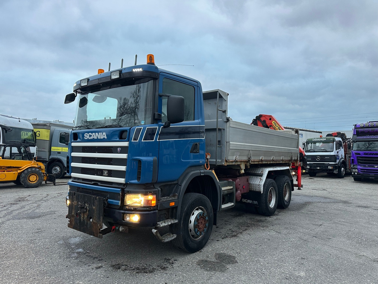 SCANIA R420 6x6 Kran PK16000 - Camión volquete, Camión grúa: foto 1 SCANIA R420 6x6 Kran PK16000 - Camión volquete, Camión grúa: foto 1