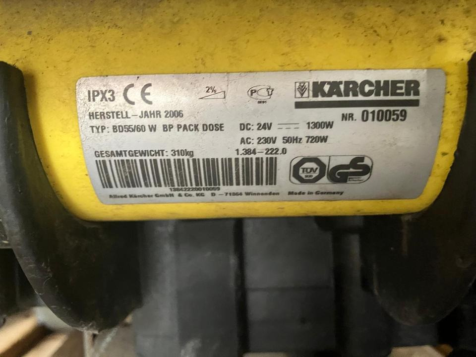 Kärcher BD 55/60W Putzmaschine Akku defekt, Teileträger - Fregadora: foto 5 Kärcher BD 55/60W Putzmaschine Akku defekt, Teileträger - Fregadora: foto 5