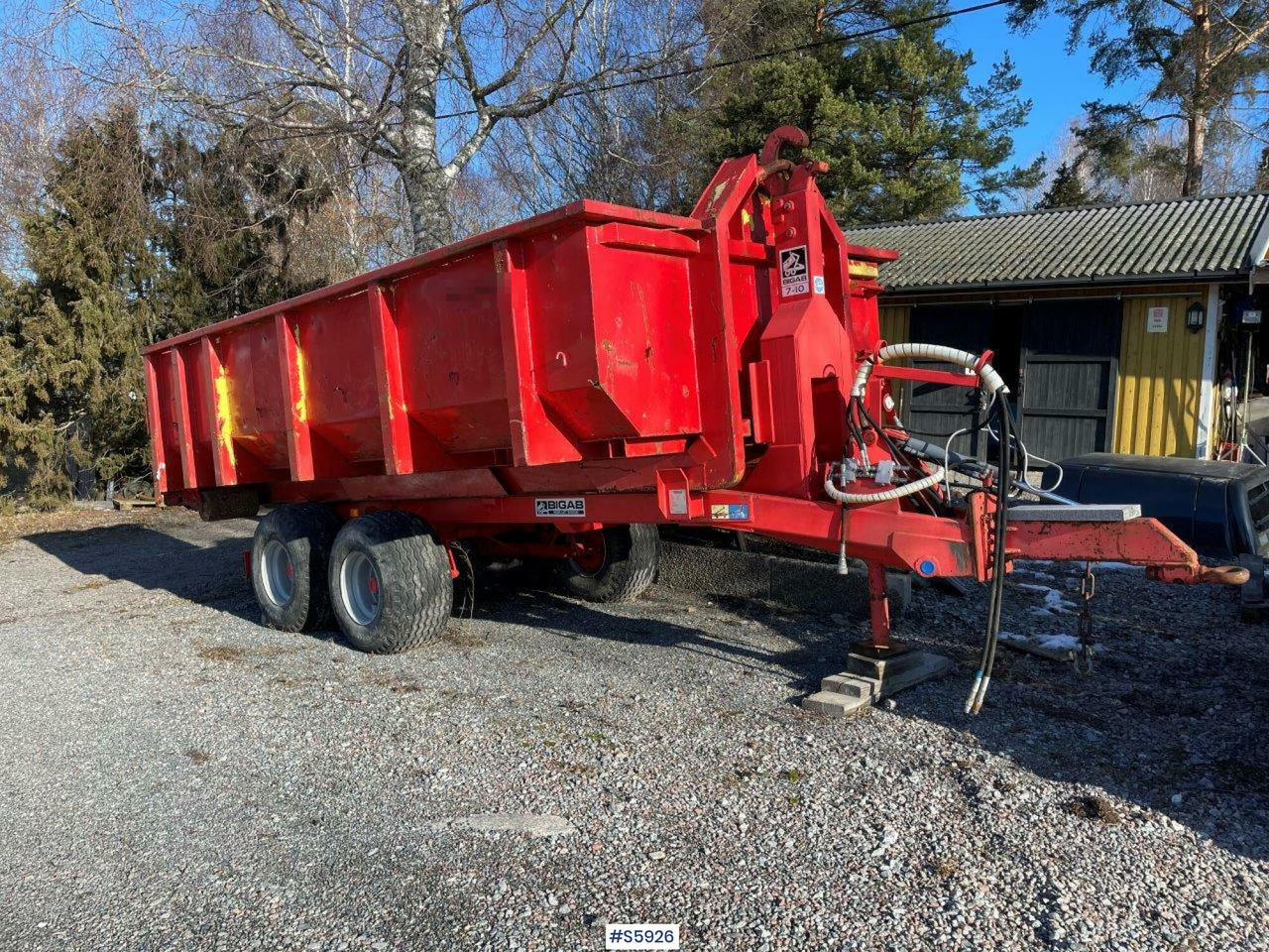 Bigab 7-10 hook truck trailer with flat - Remolque multilift/ Portacontenedores de cadenas: foto 3 Bigab 7-10 hook truck trailer with flat - Remolque multilift/ Portacontenedores de cadenas: foto 3