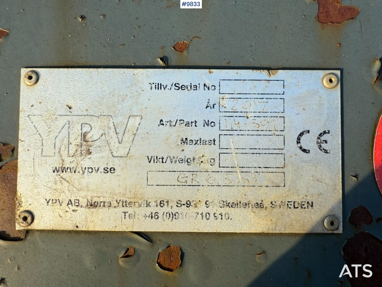 Bucket YPV GR 6.5m3 Large large BM - Cazo cargador: foto 5 Bucket YPV GR 6.5m3 Large large BM - Cazo cargador: foto 5