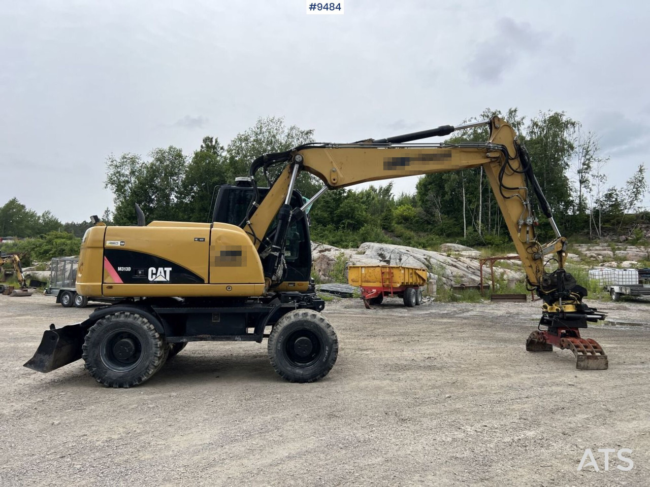CAT M313D with tipping wagon and attachments (VIDEO) - Excavadora de ruedas: foto 3 CAT M313D with tipping wagon and attachments (VIDEO) - Excavadora de ruedas: foto 3