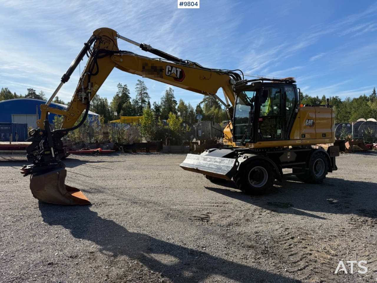 Leasing de  CAT M316 wheel excavator with tiltrotator, 3D excavation system, and grader bucket CAT M316 wheel excavator with tiltrotator, 3D excavation system, and grader bucket: foto 6